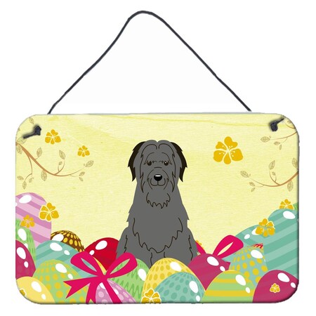 Carolines Treasures Easter Eggs Briard Black Wall or Door Hanging Prints BB6081DS812